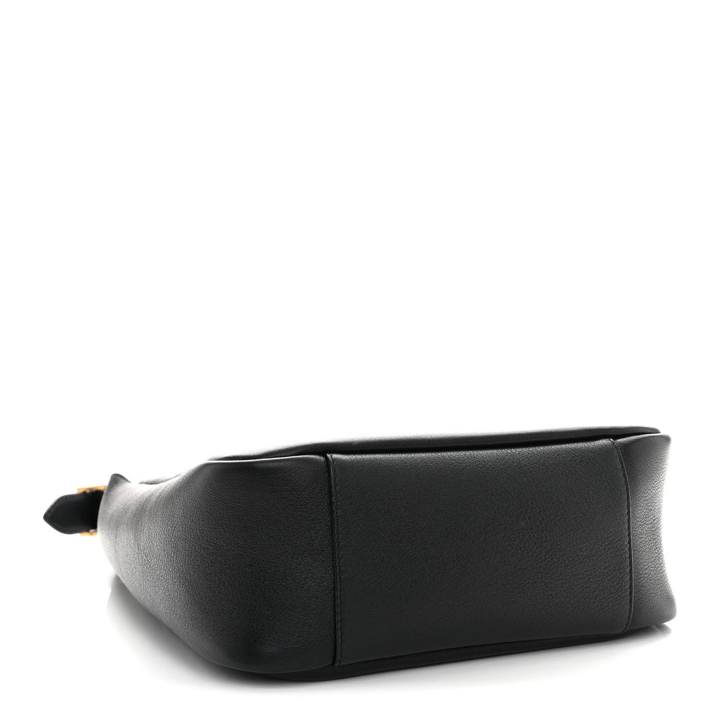 Smooth Calfskin Small Le 5 A 7 Soft Hobo Black
