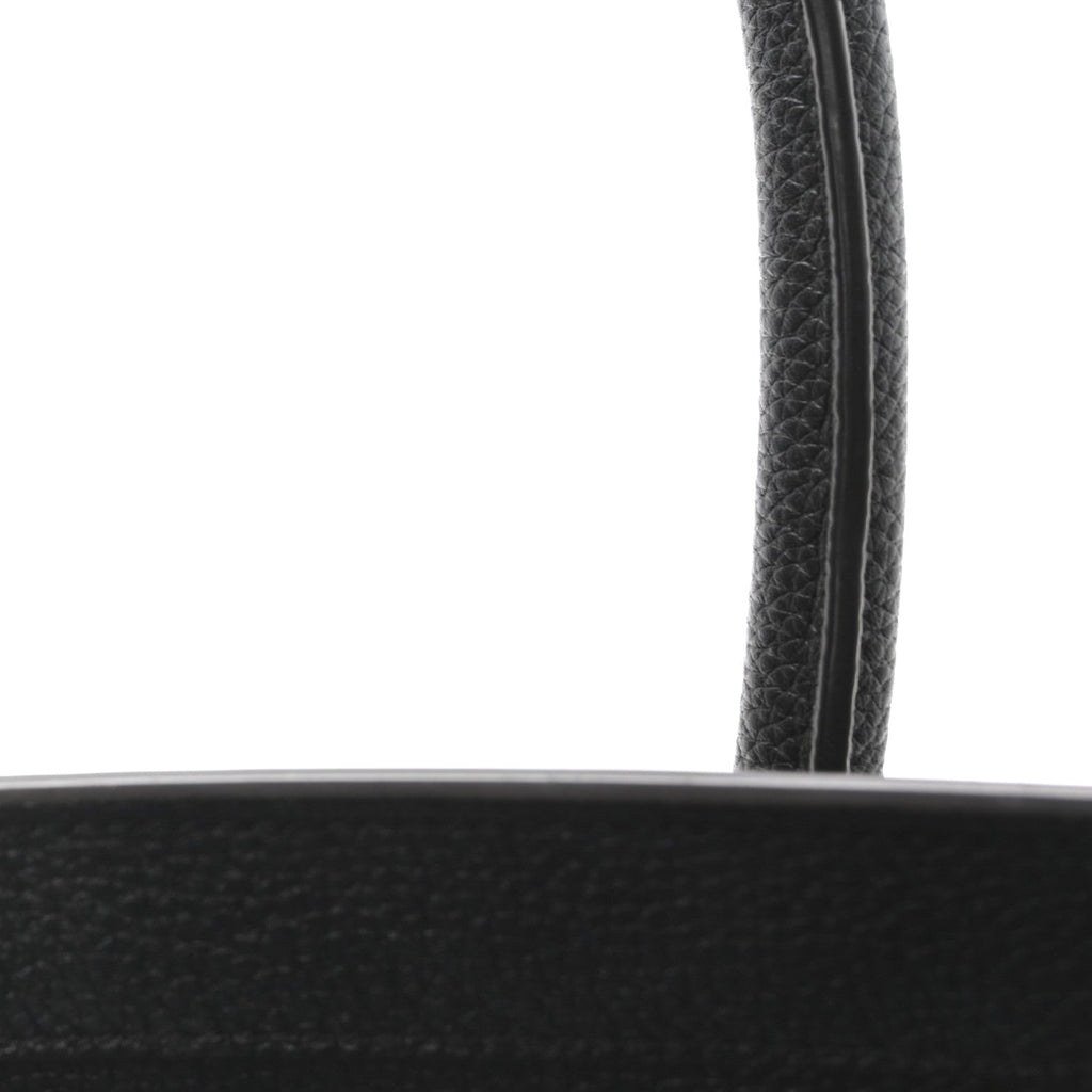 Drummed Calfskin Mini Luggage Black