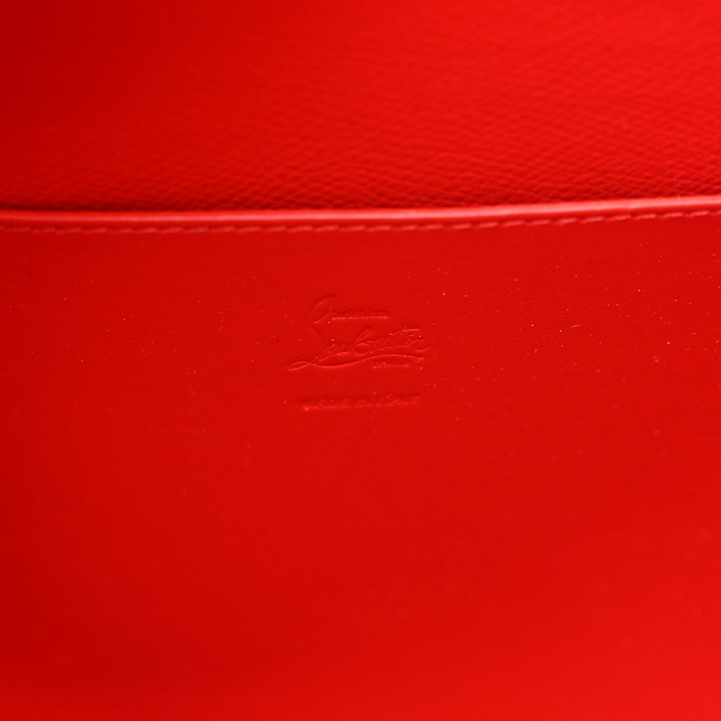 Lizard Embossed Calfskin Spiked Small Cabarock Shopper Tote Bourbon