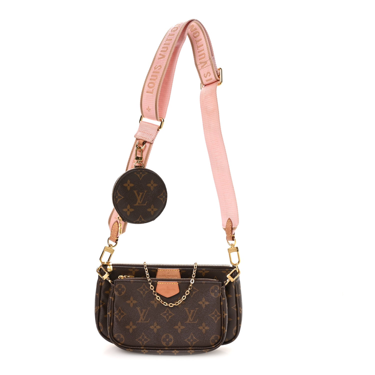 Monogram Multi Pochette Accessories Rose Clair
