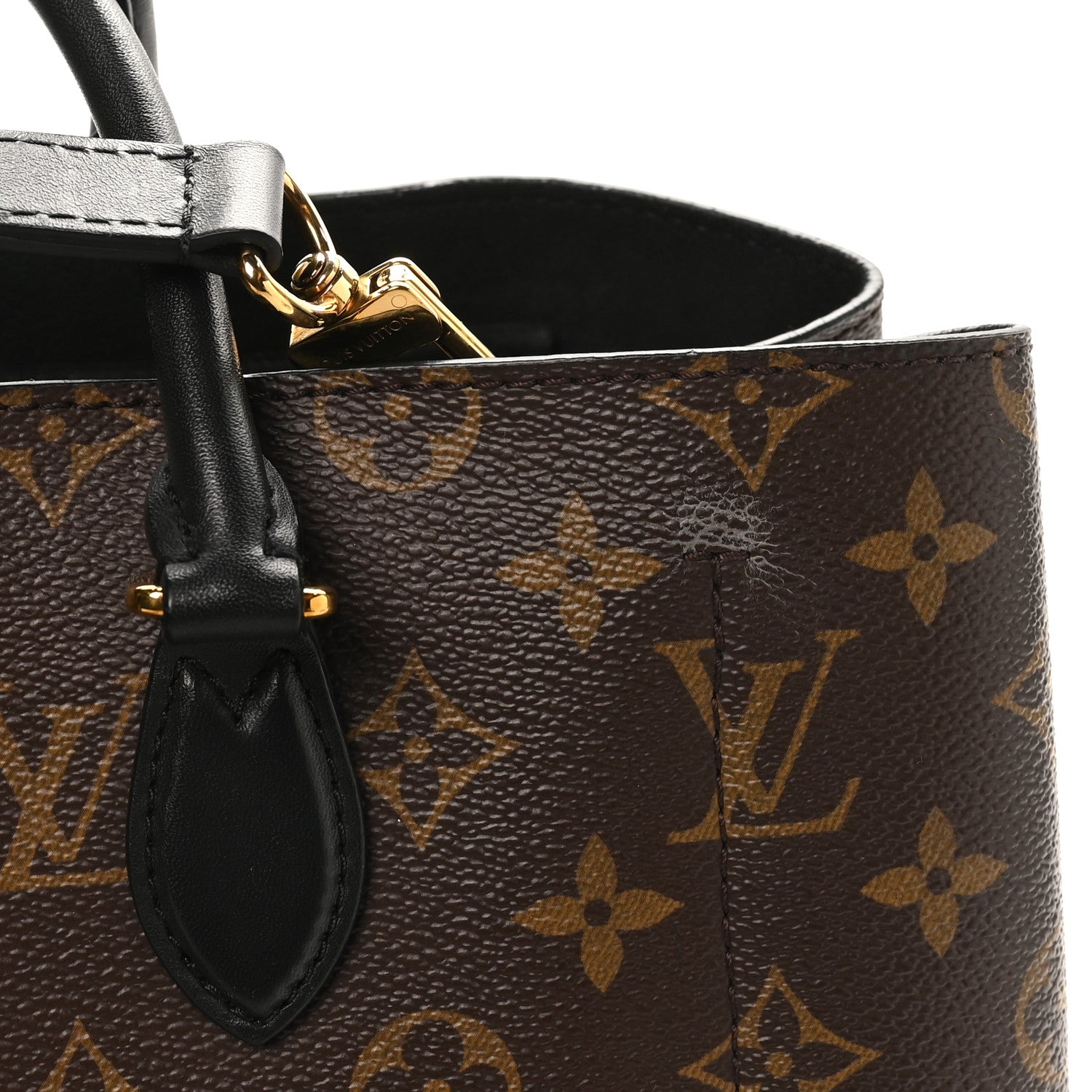 Monogram Flower Tote Black