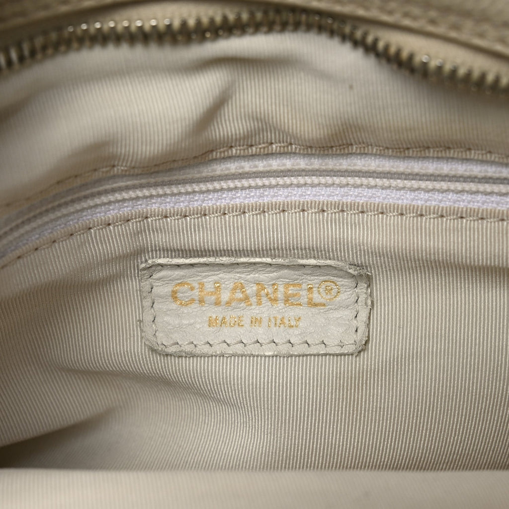 Caviar Quilted Petit Timeless Tote PTT Beige