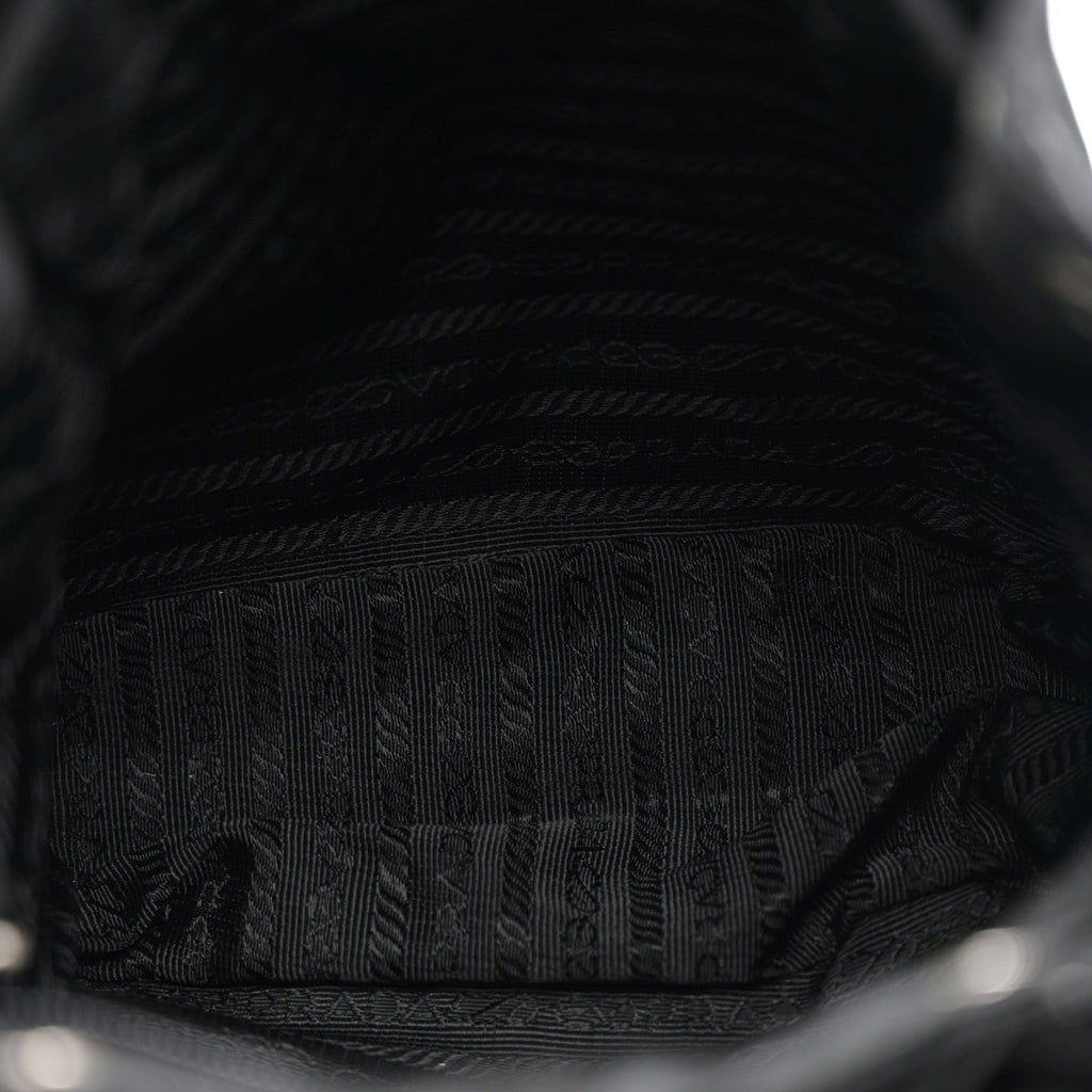 Nylon Vela Mini Cinch Backpack Black