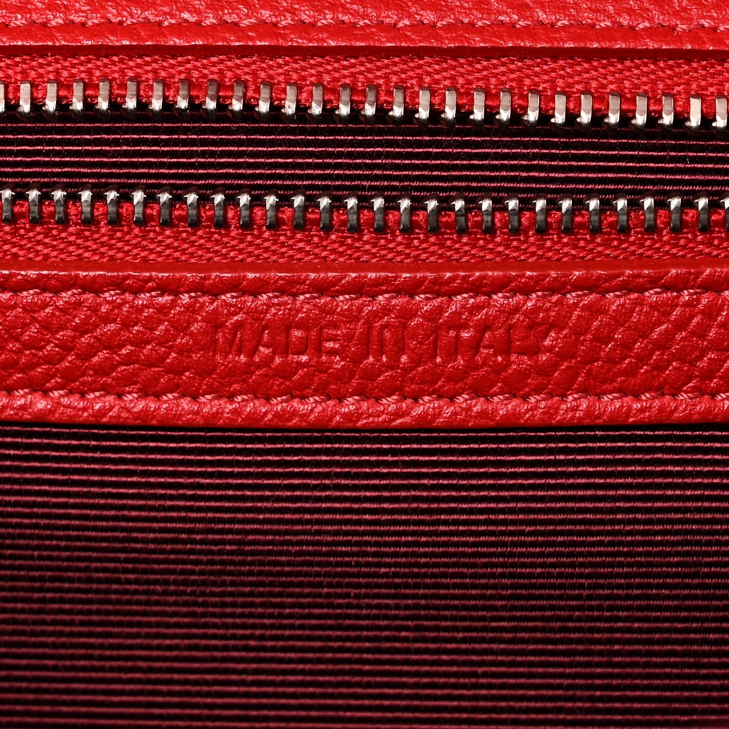 Grained Calfskin Small Diorama Flap Bag Red