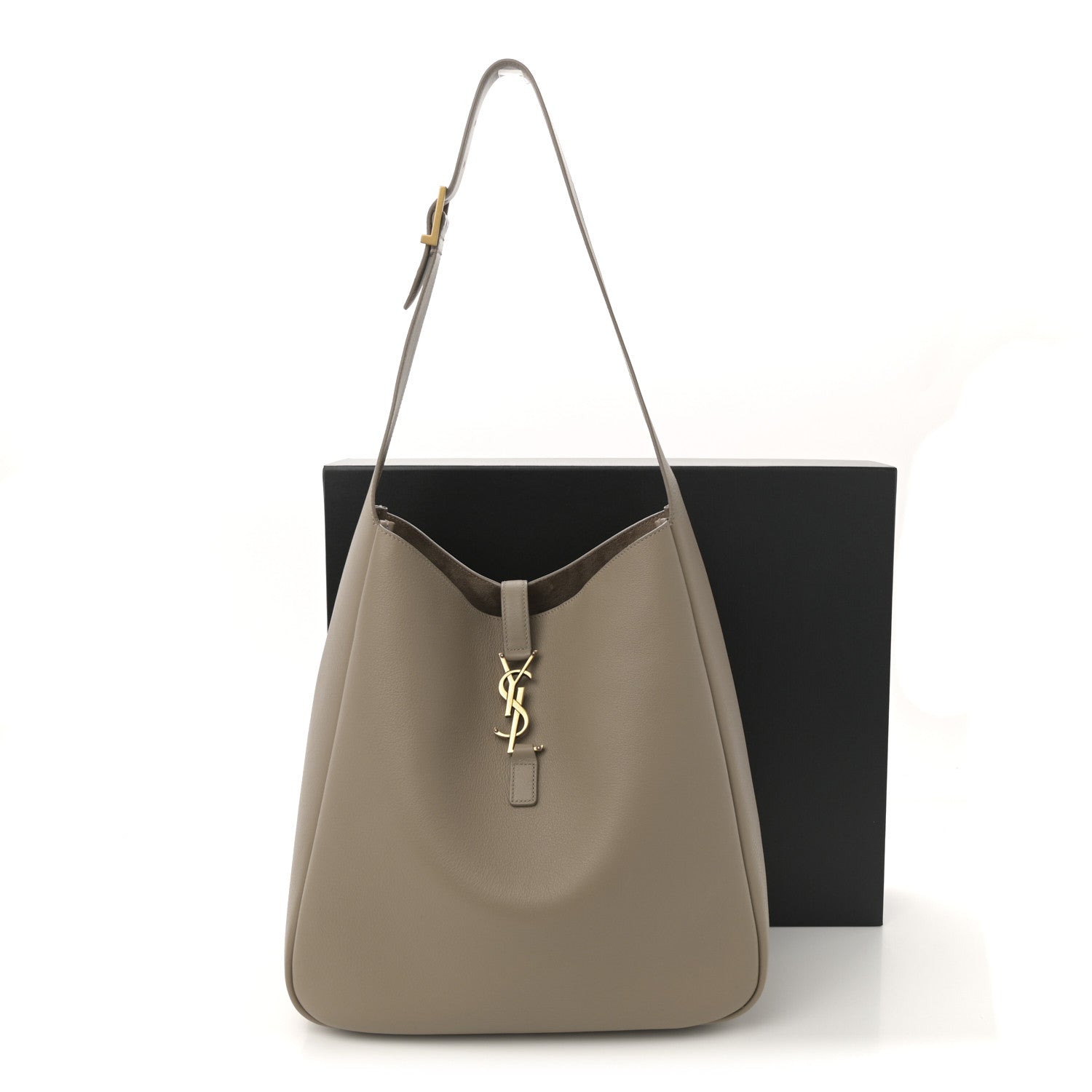 Supple Calfskin Large Le 5 A 7 Soft Hobo Dusty Grey