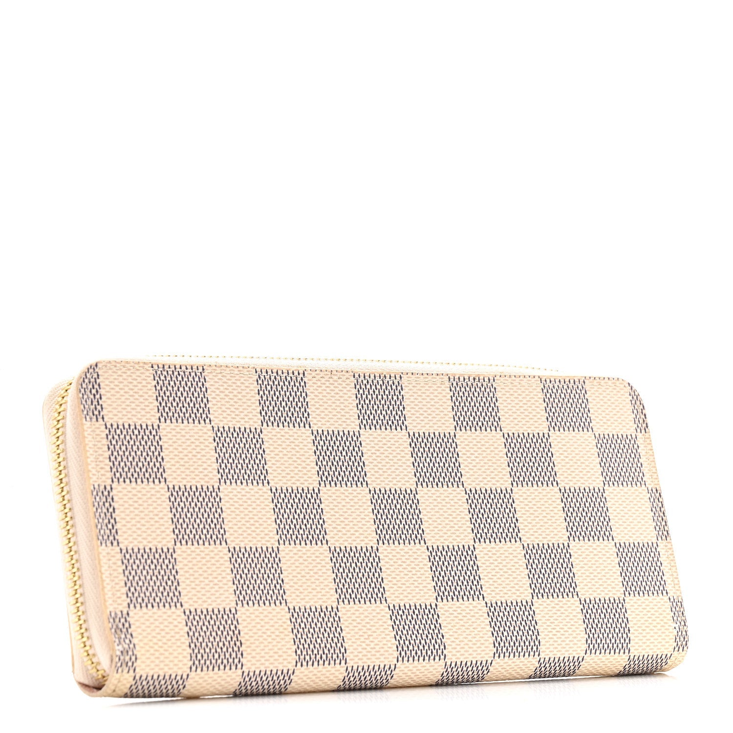 Damier Azur Clemence Wallet Rose Ballerine