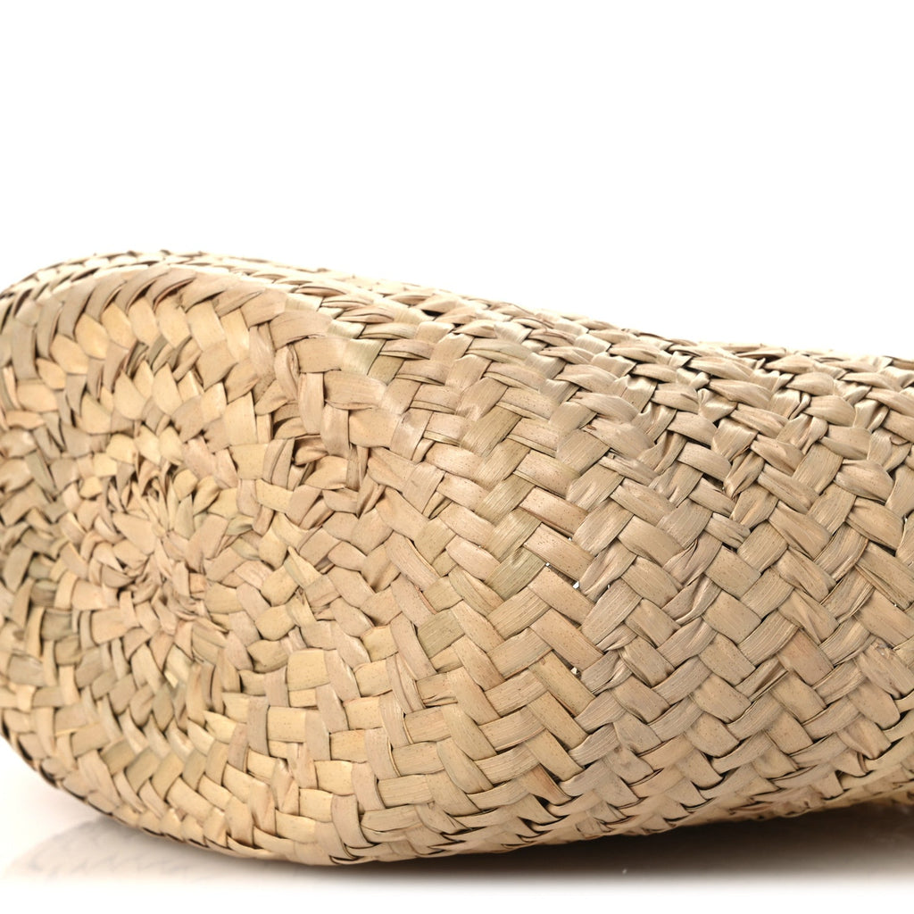 Palm Leaf Raffia Small Macy Tote Natural Sunbleached