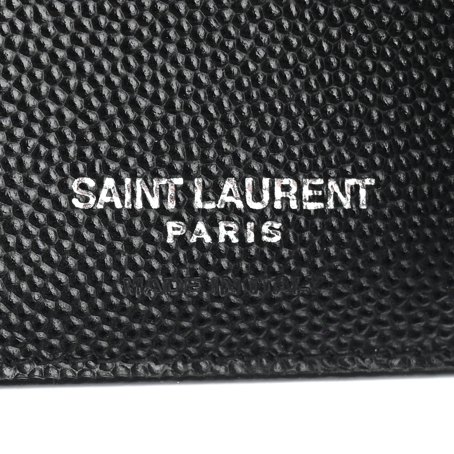 Grain De Poudre Matelasse Chevron Monogram Compact Tri Fold Wallet Black