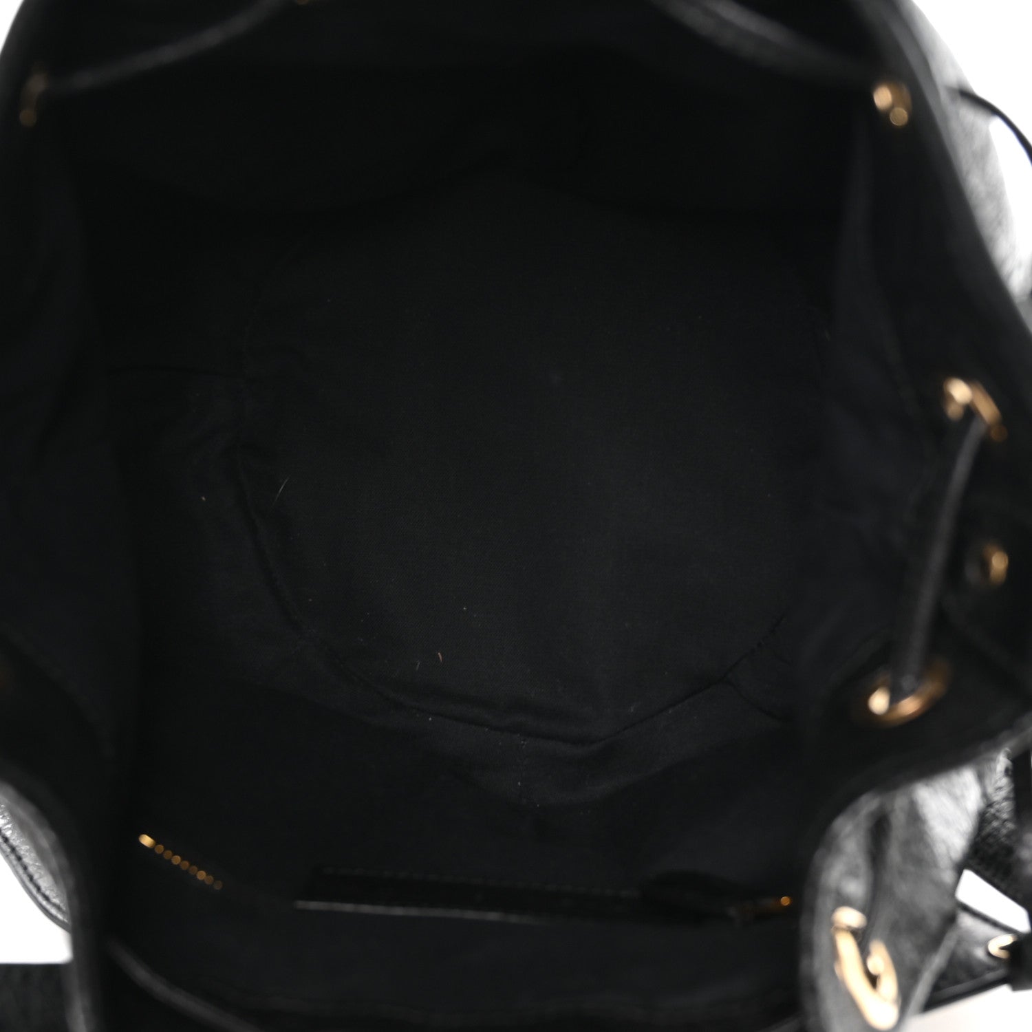 Agneau Giant 12 Gold Hardware Mini Pompon Black