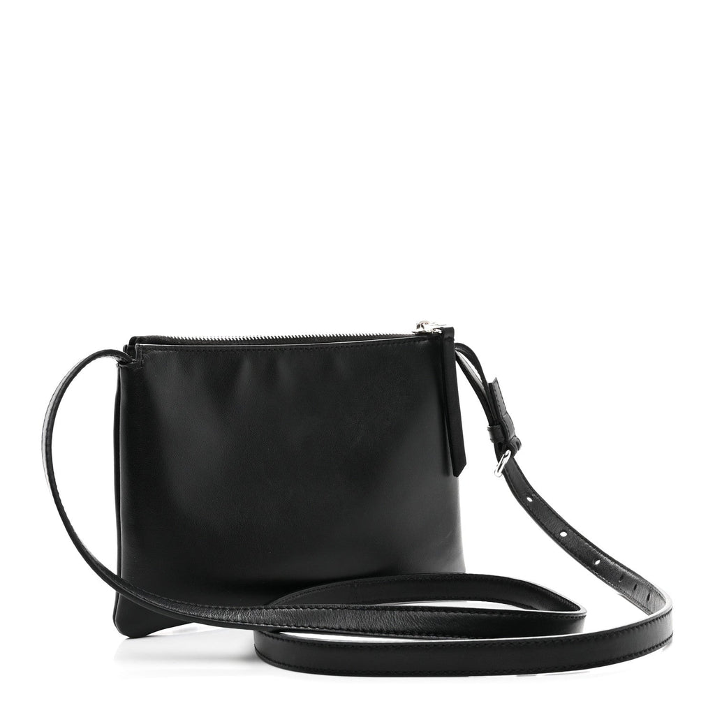 Vitello Mini Crossbody Pouch Black