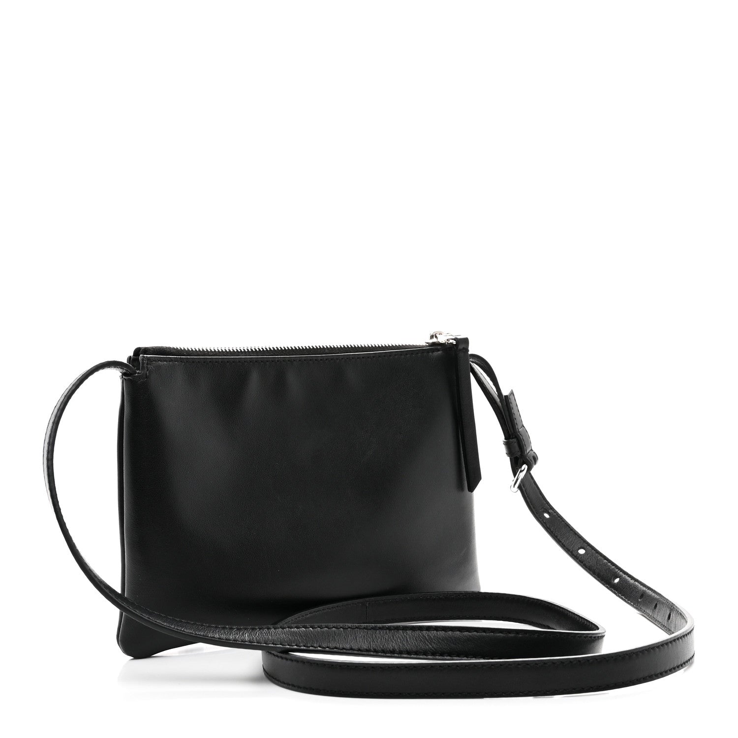 Vitello Mini Crossbody Pouch Black