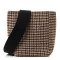 Tweed Small Sangle Bucket Bag Beige
