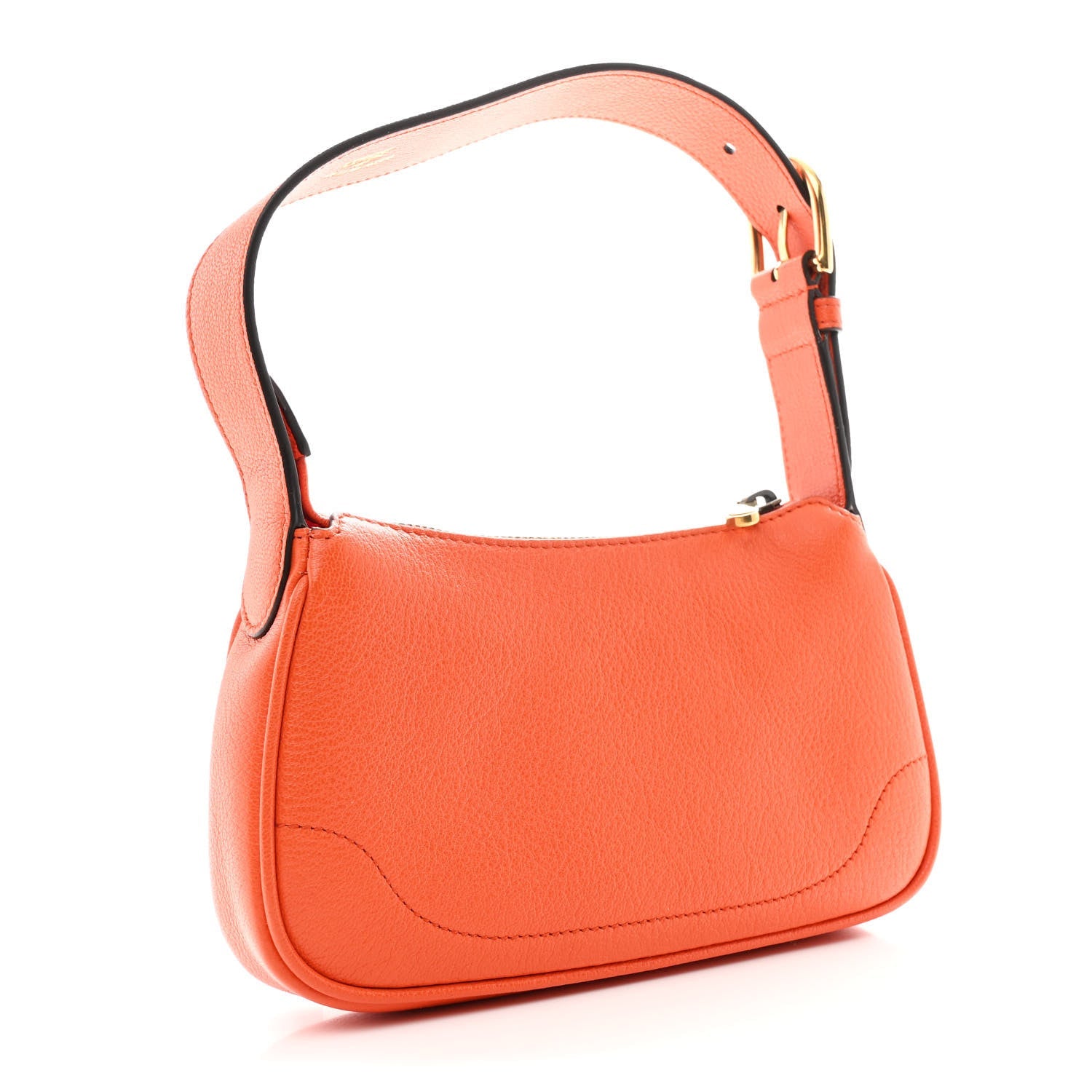 Goatskin Mini Aphrodite Shoulder Bag Orange