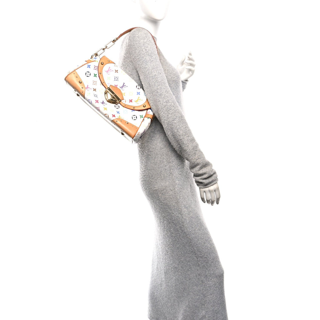 Monogram Multicolor Beverly MM White
