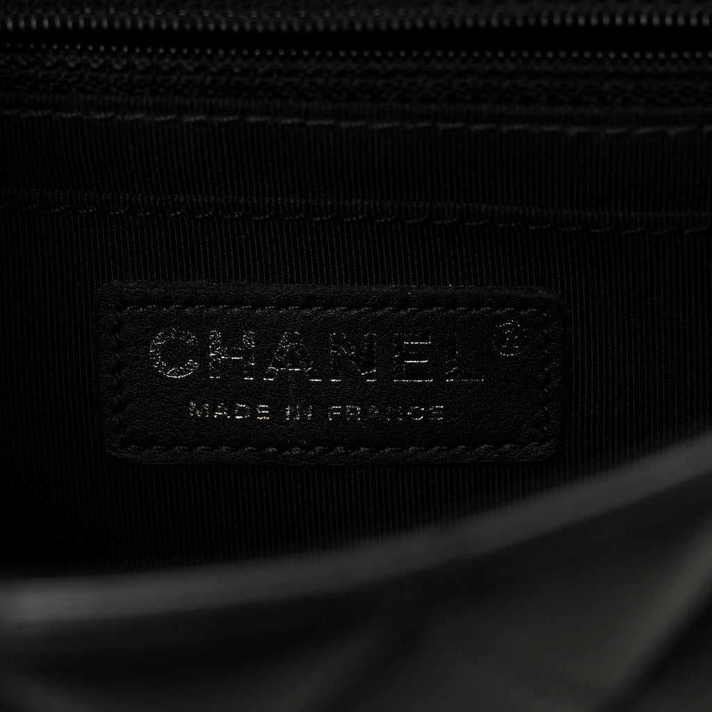 Calfskin Quilted Bolero De Chanel Flap Bag Black