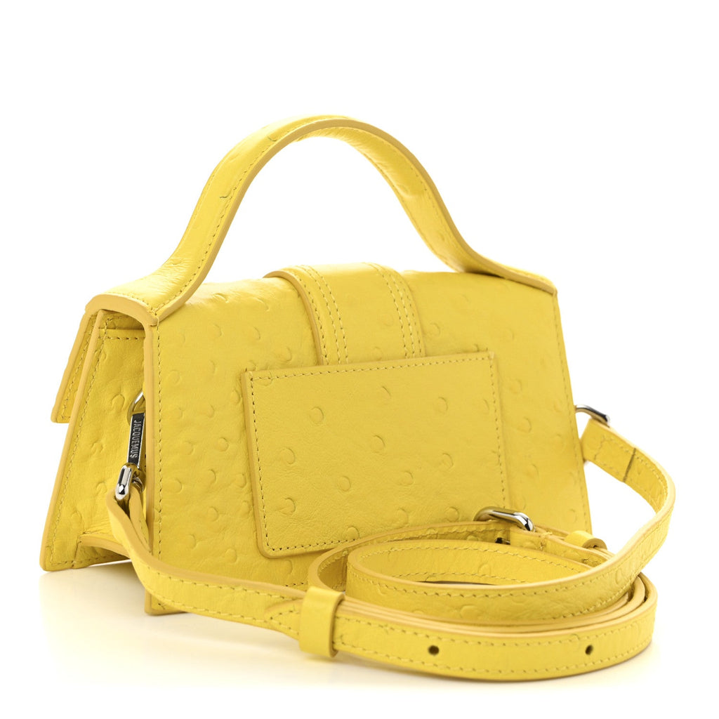 Calfskin Ostrich Embossed Le Bambino Yellow