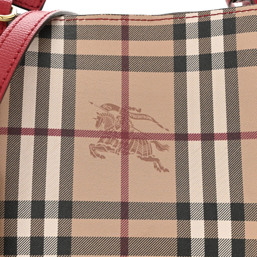 Haymarket Check Colours Small Lorne Bucket Crossbody Poppy Red