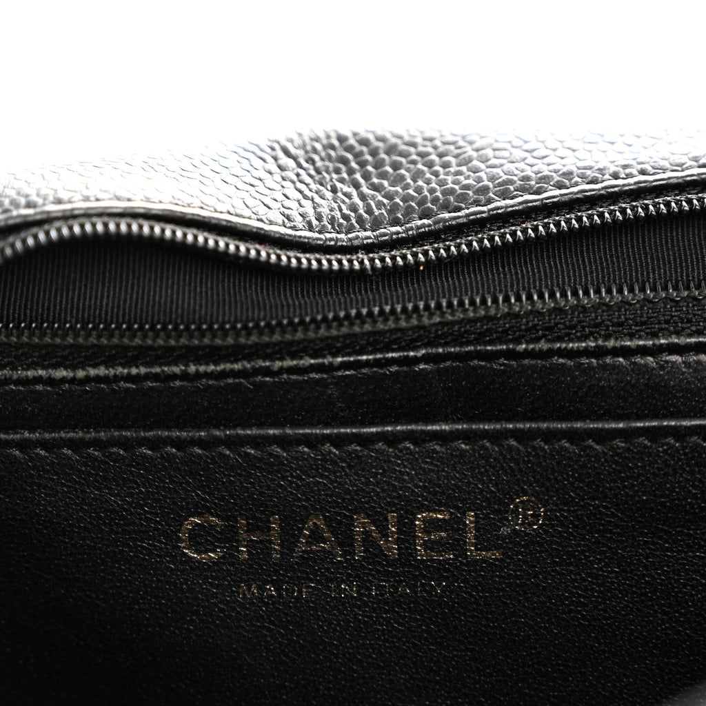 Caviar Quilted Jumbo Single Flap Black