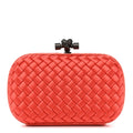 Satin Intreccio Impero Ayers Knot Clutch Magma