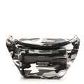 Distressed Nylon Canvas Camo Logo Explorer Beltpack Black White Gray