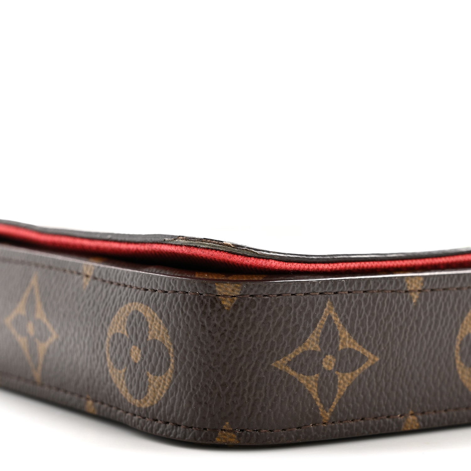 Monogram 2022 Christmas Animation China Chengdu Pochette Felicie Chain Wallet Red
