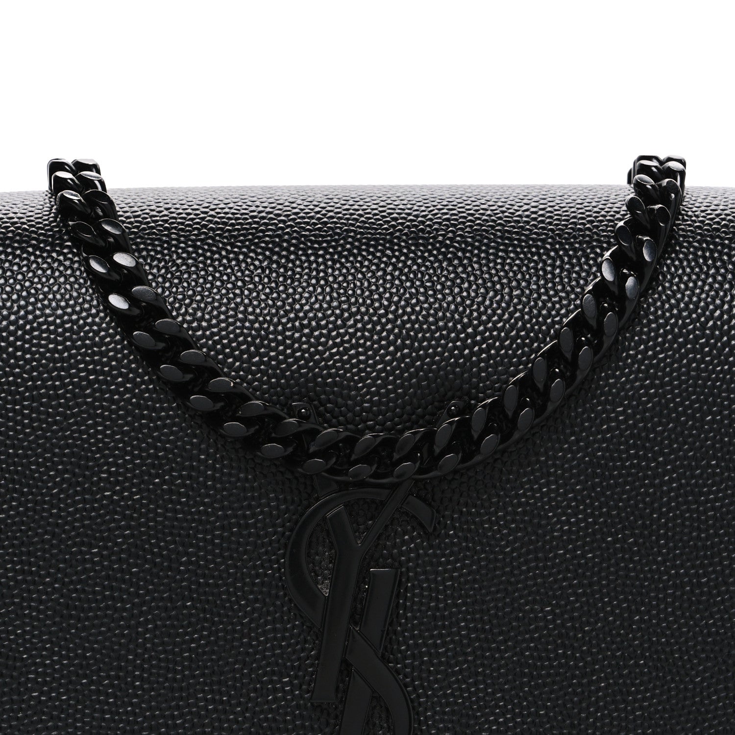 Grain De Poudre Small Monogram Monochrome Kate Satchel Black