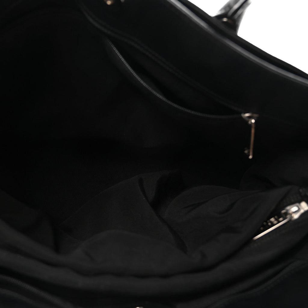Calfskin Cerf Executive Shopper Tote Black