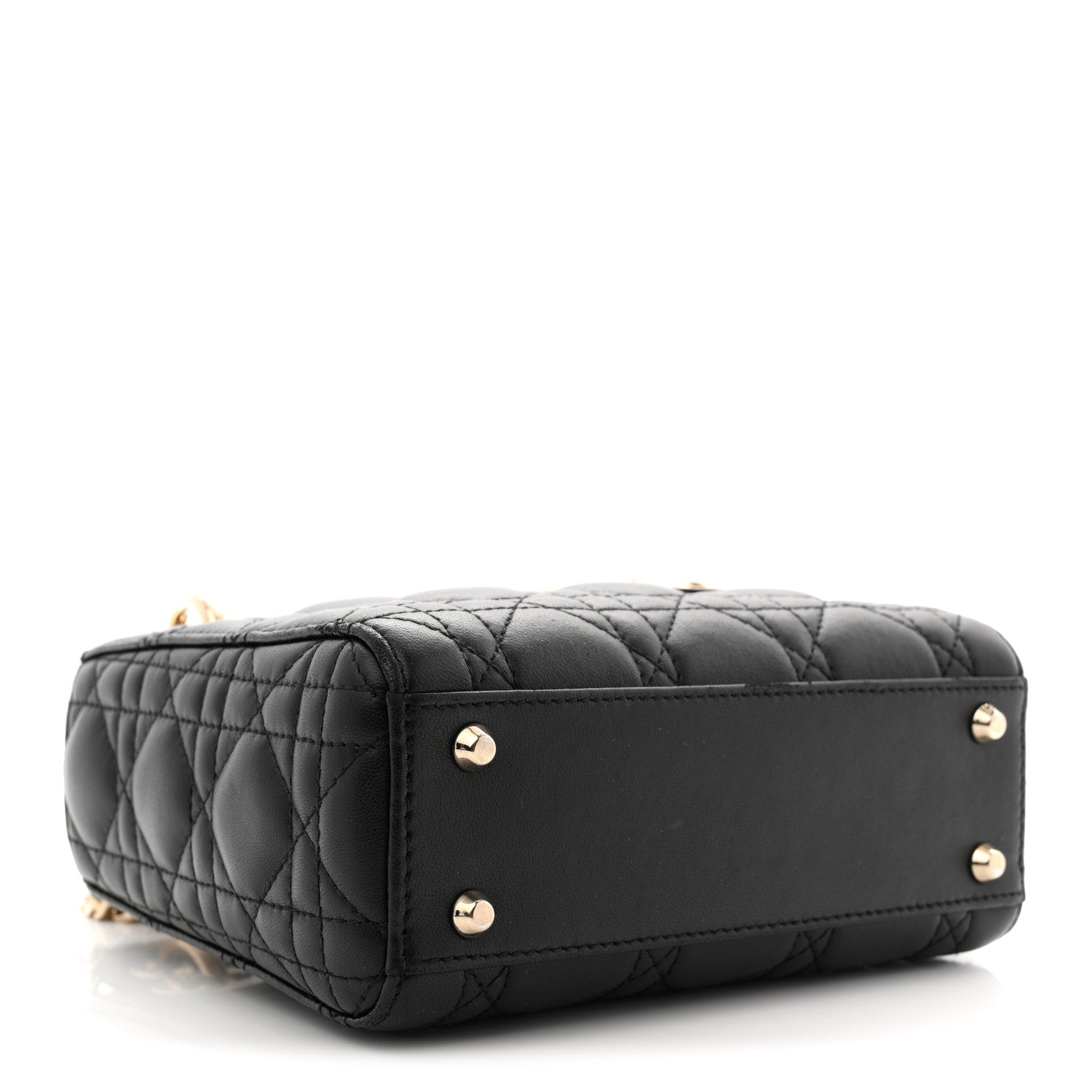 Lambskin Cannage Mini Lady Dior Black