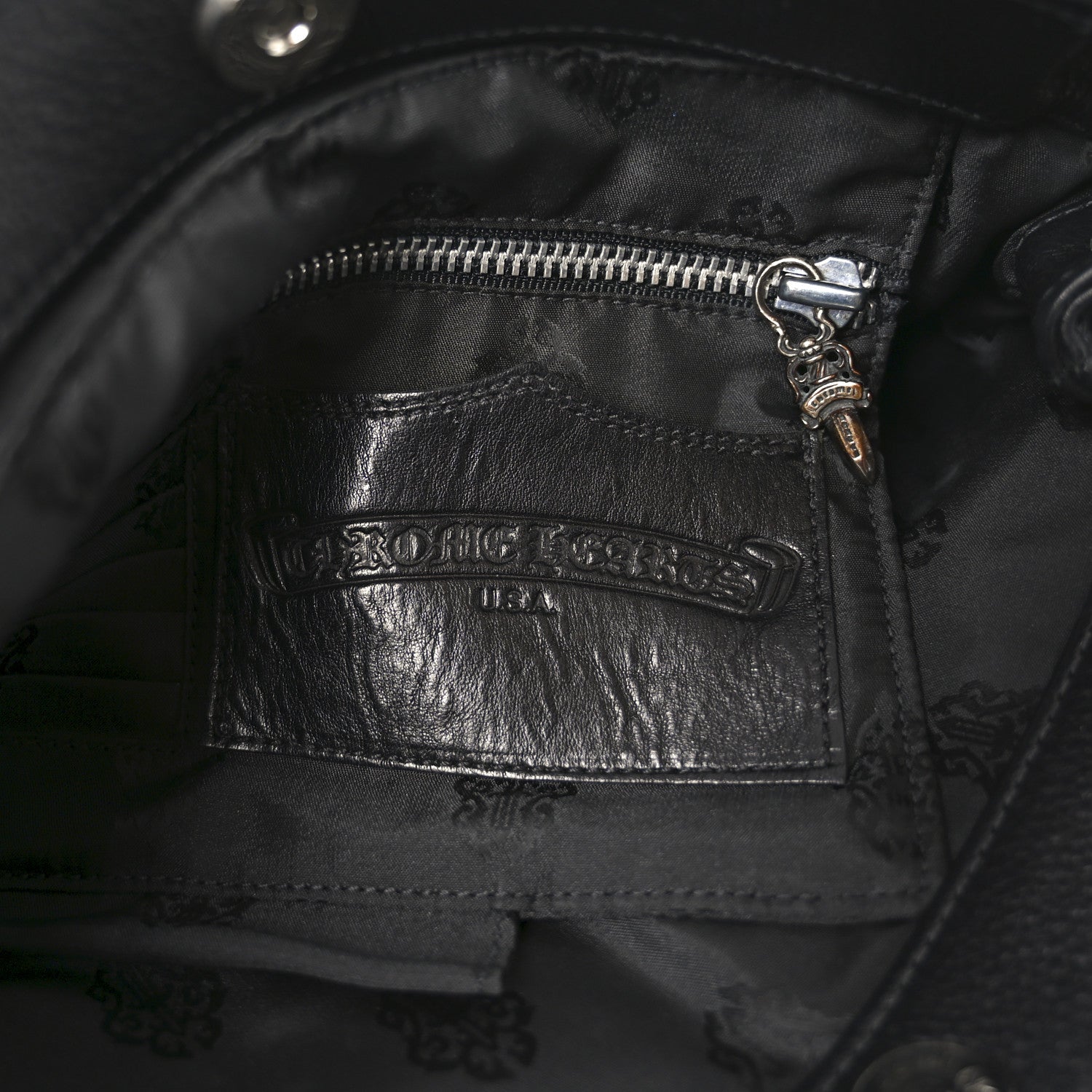 Grained Calfskin JJ Dean Tote Black