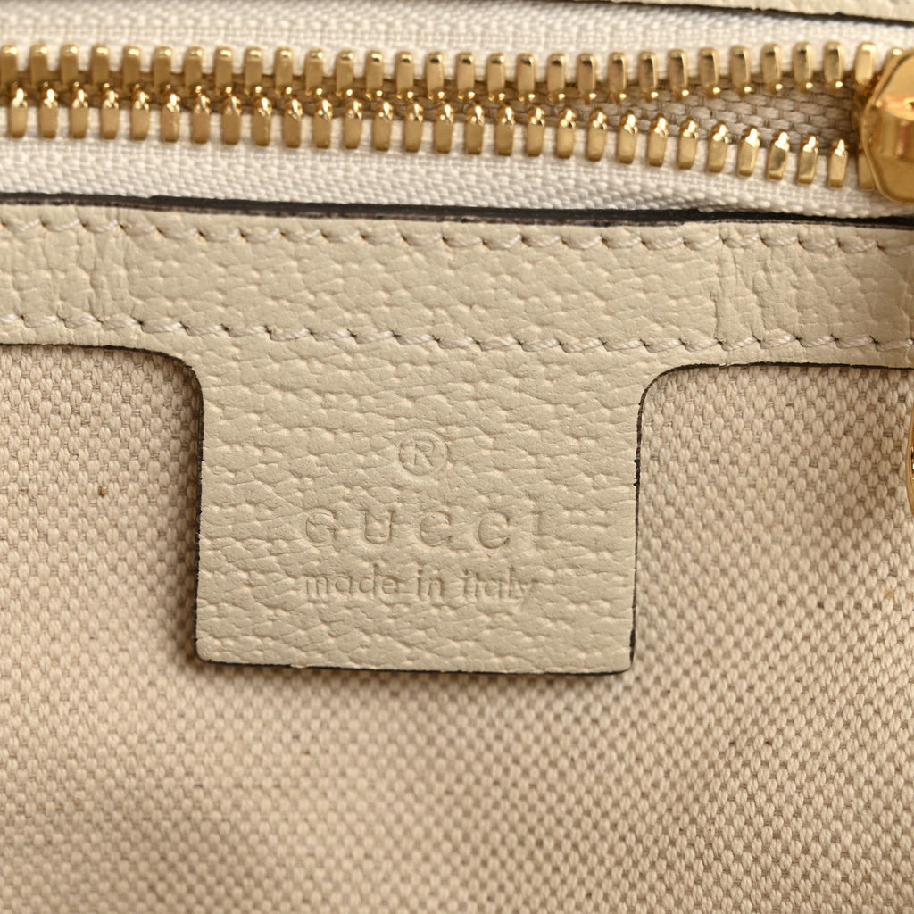 GG Supreme Monogram Flora Web Small Ophidia Day Backpack White