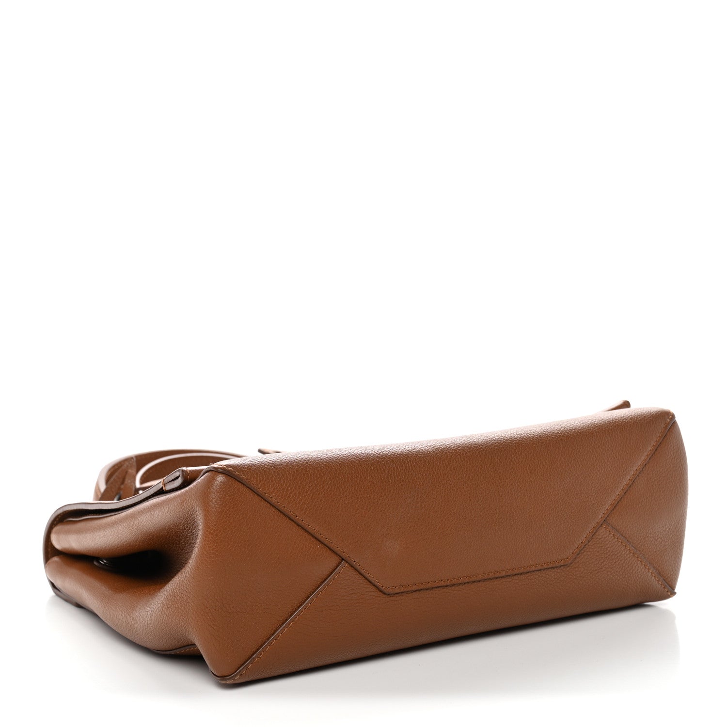 Soft Calfskin Lockme II Top Handle Cognac