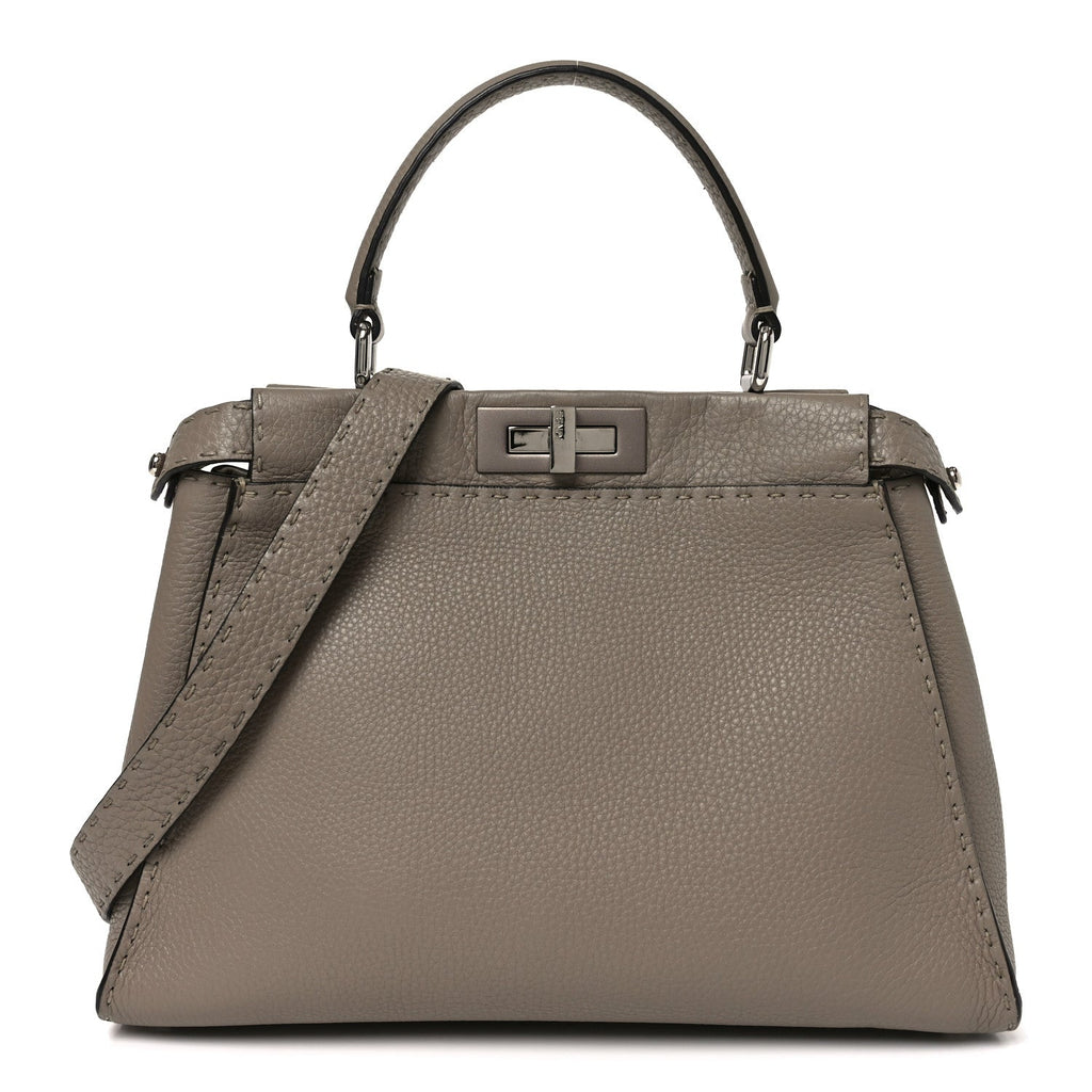 Cuoio Romano Selleria Medium Peekaboo Iconic Satchel Corda