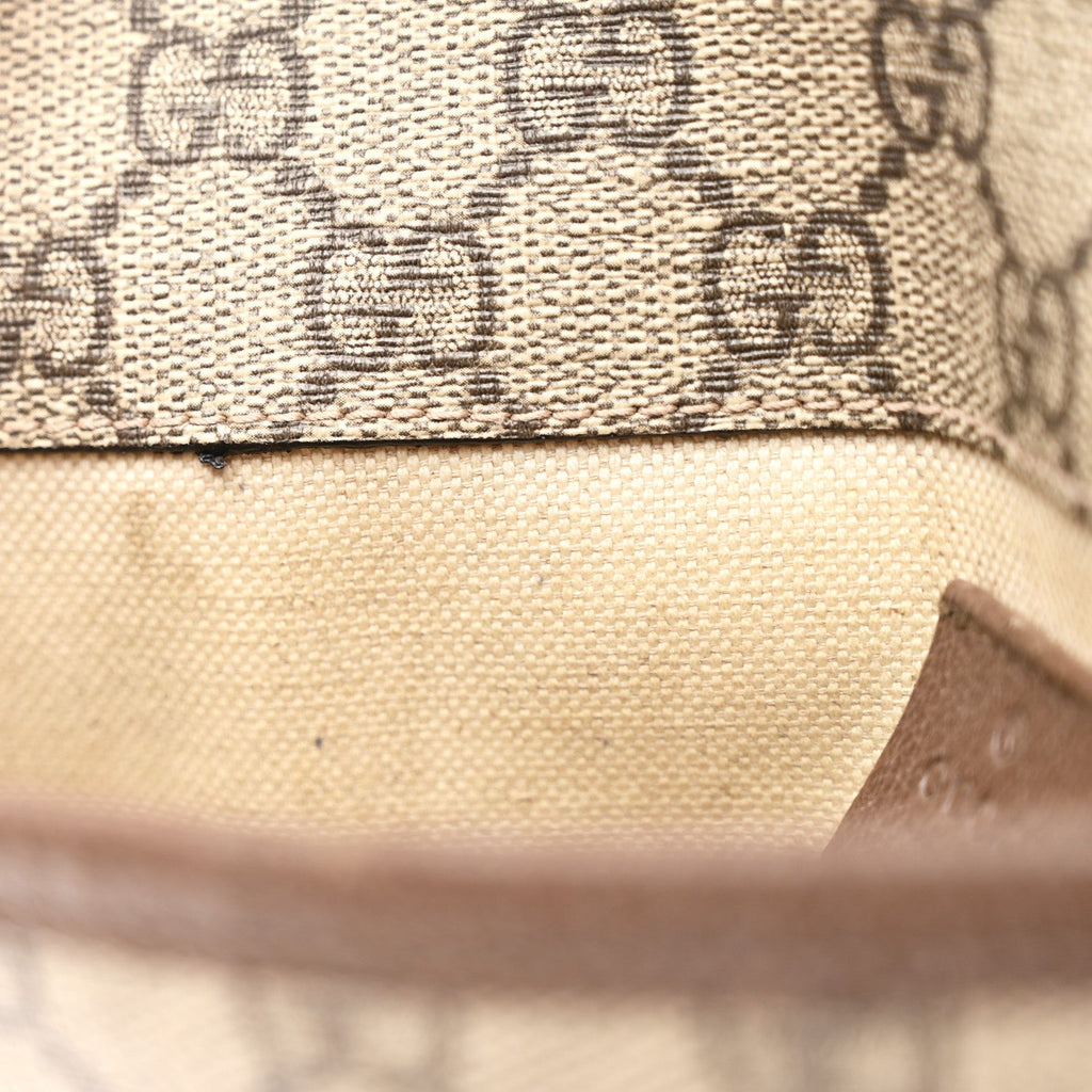 GG Supreme Monogram Neo Vintage Web Belt Bag Brown