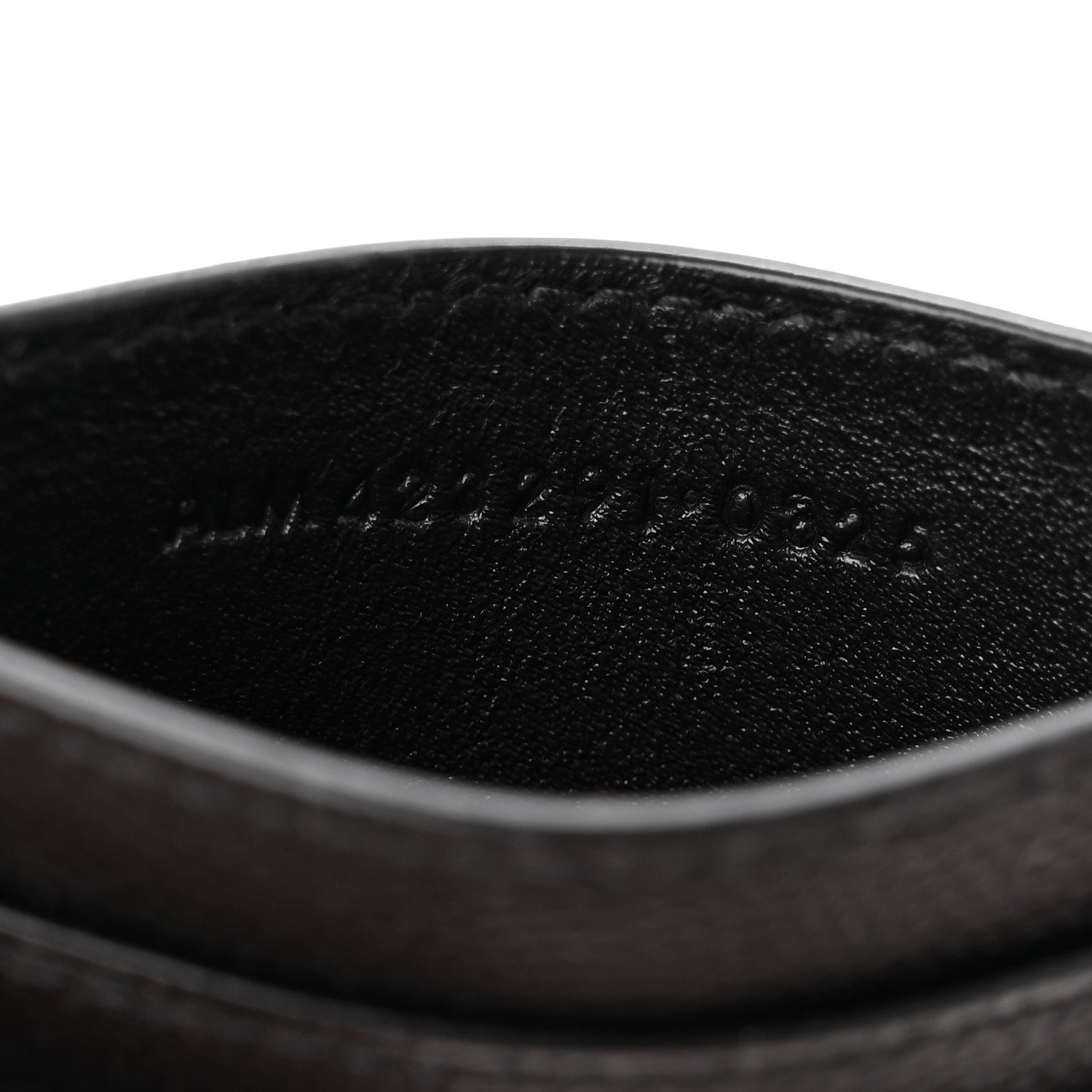 Grain De Poudre Matelasse Chevron Monogram Credit  Case Black