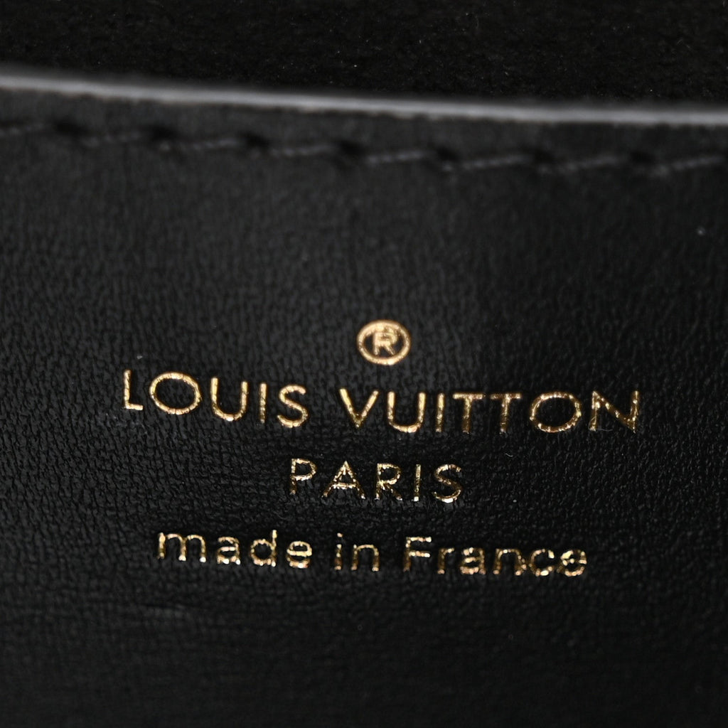 Calfskin Monogram Blossom Twist MM Black