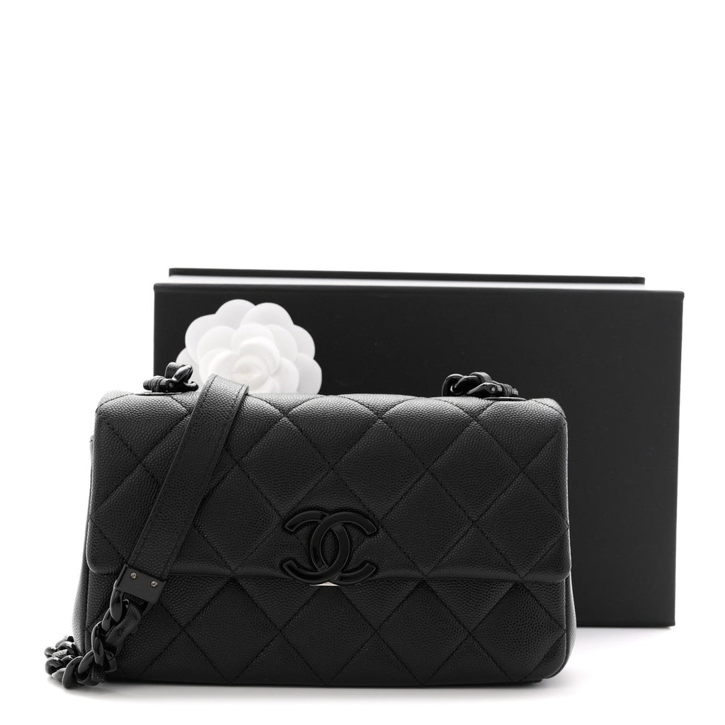 Caviar Quilted My Everything Small Flap Black