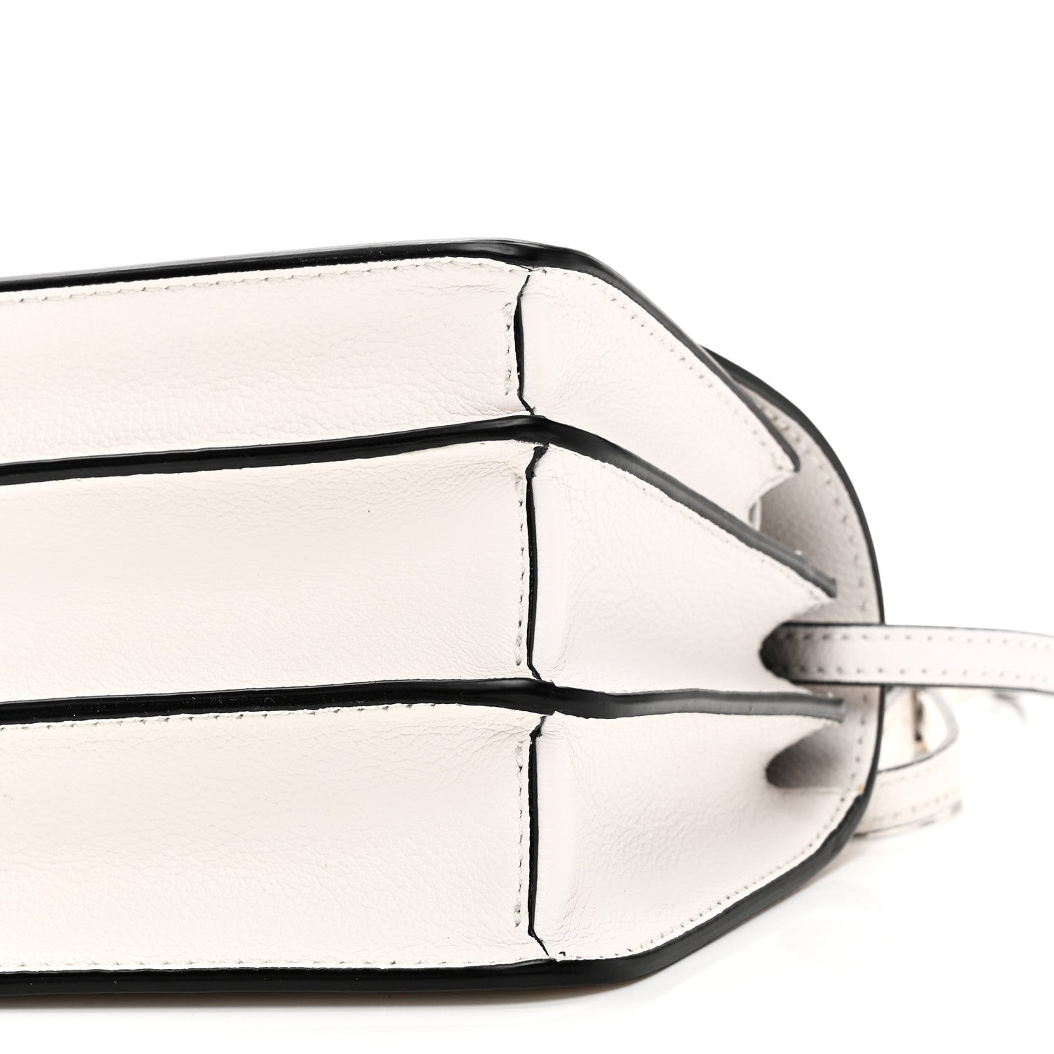 Grained Calfskin La Medusa Shoulder Bag White