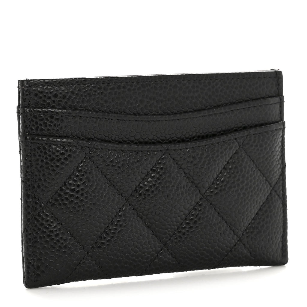 Caviar Quilted  Holder Black