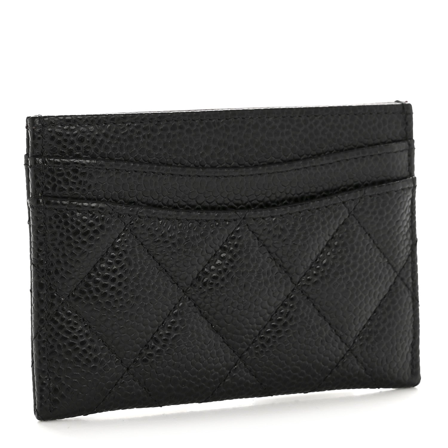 Caviar Quilted  Holder Black