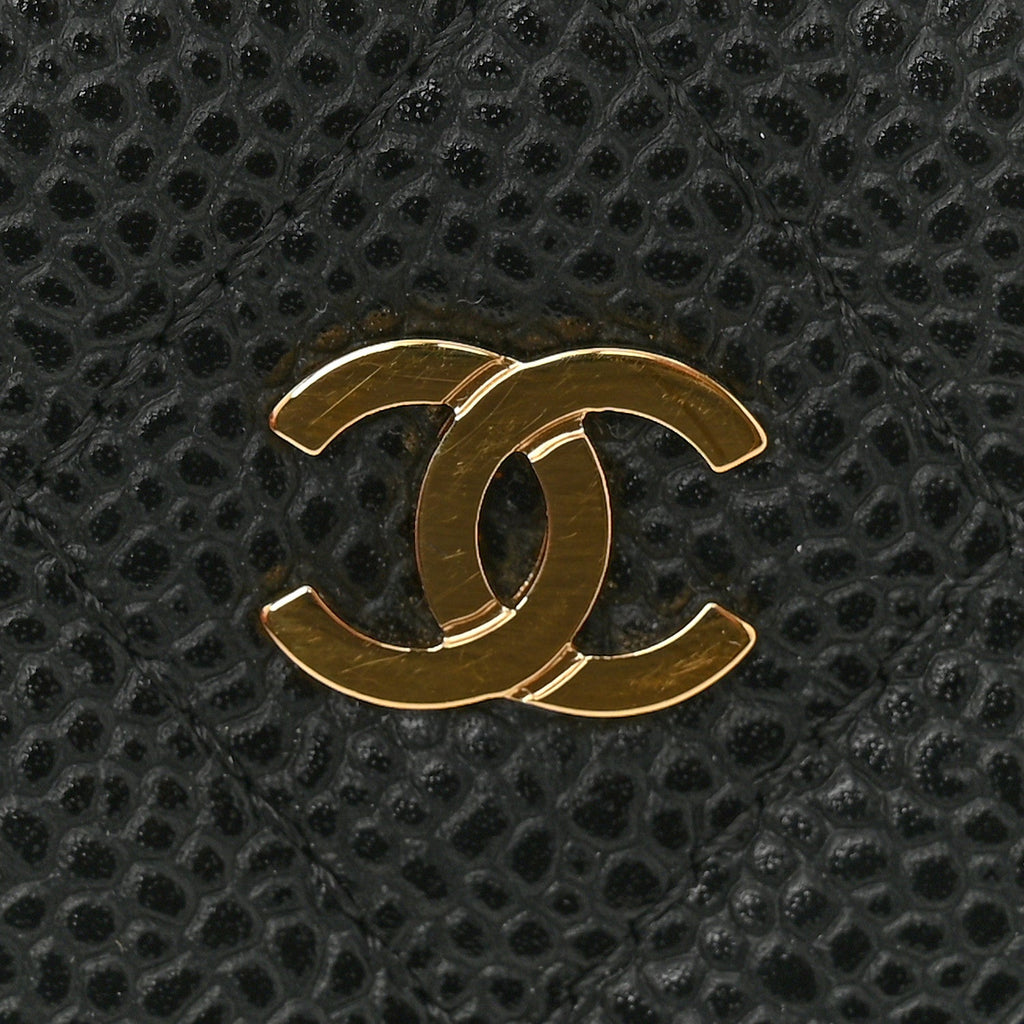 Caviar Quilted  Holder Black