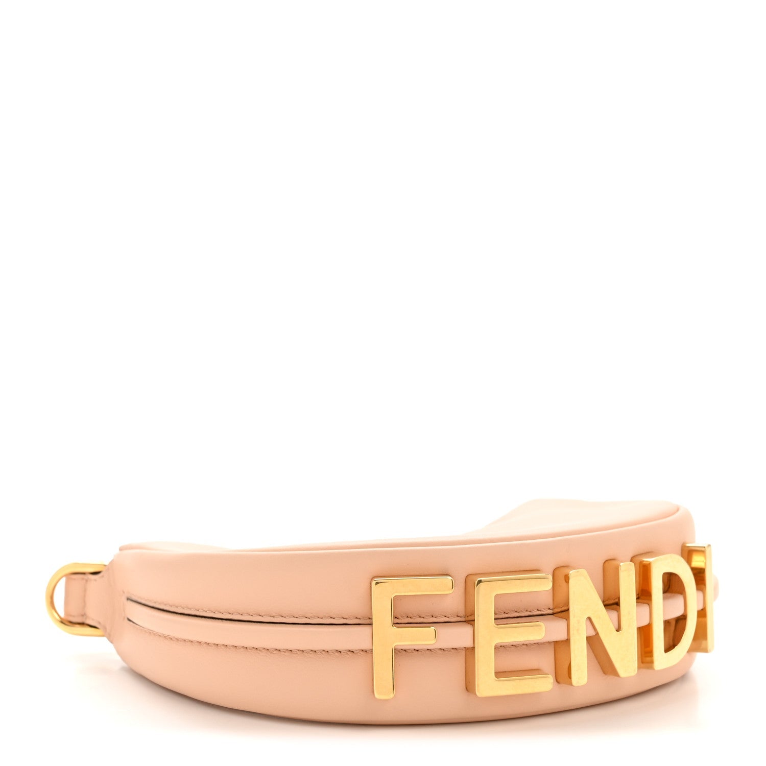 Vitello Grace Matte Nano Fendigraphy Hobo Charm Light Rose