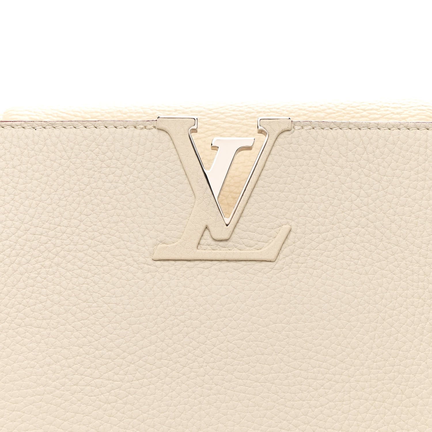 Taurillon Capucines MM Blanc Casse