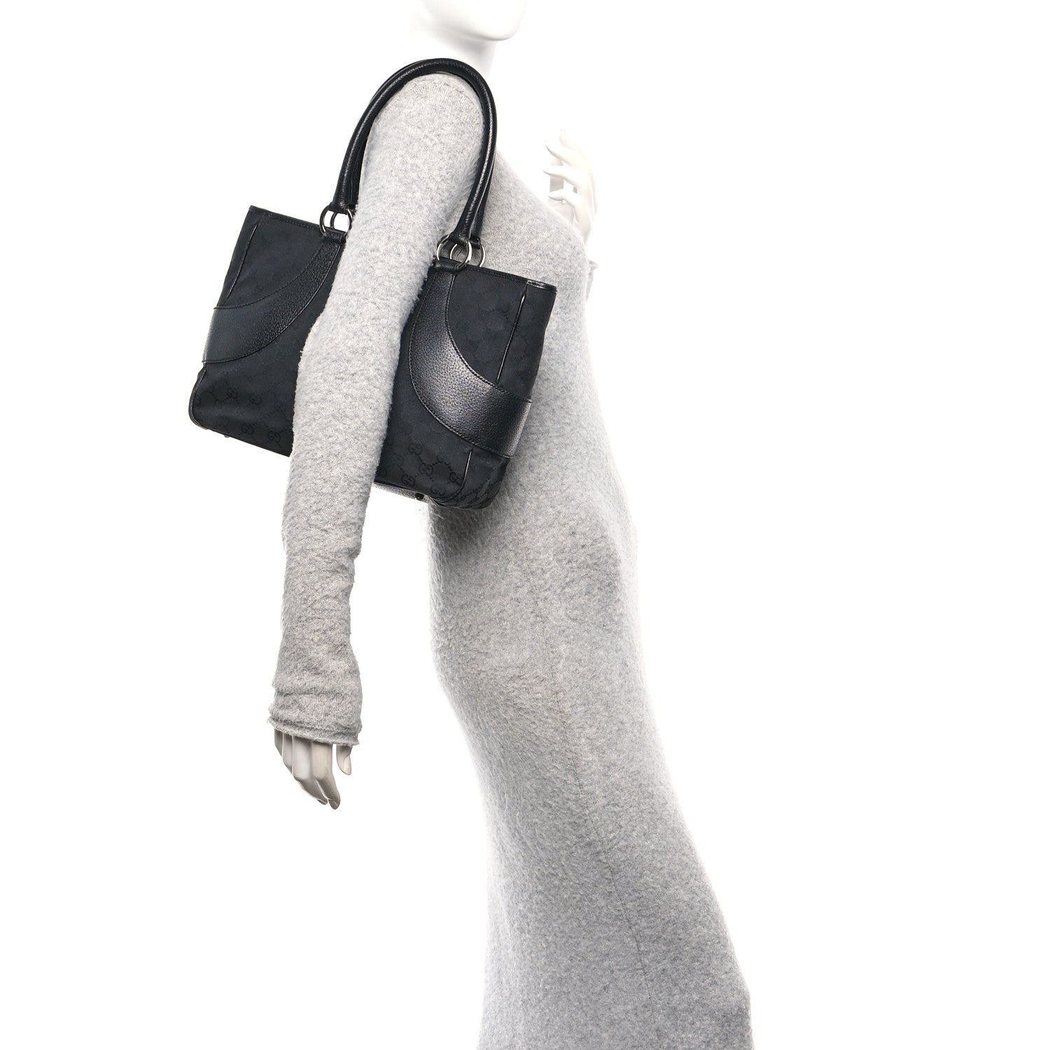 Monogram Shoulder Bag Black
