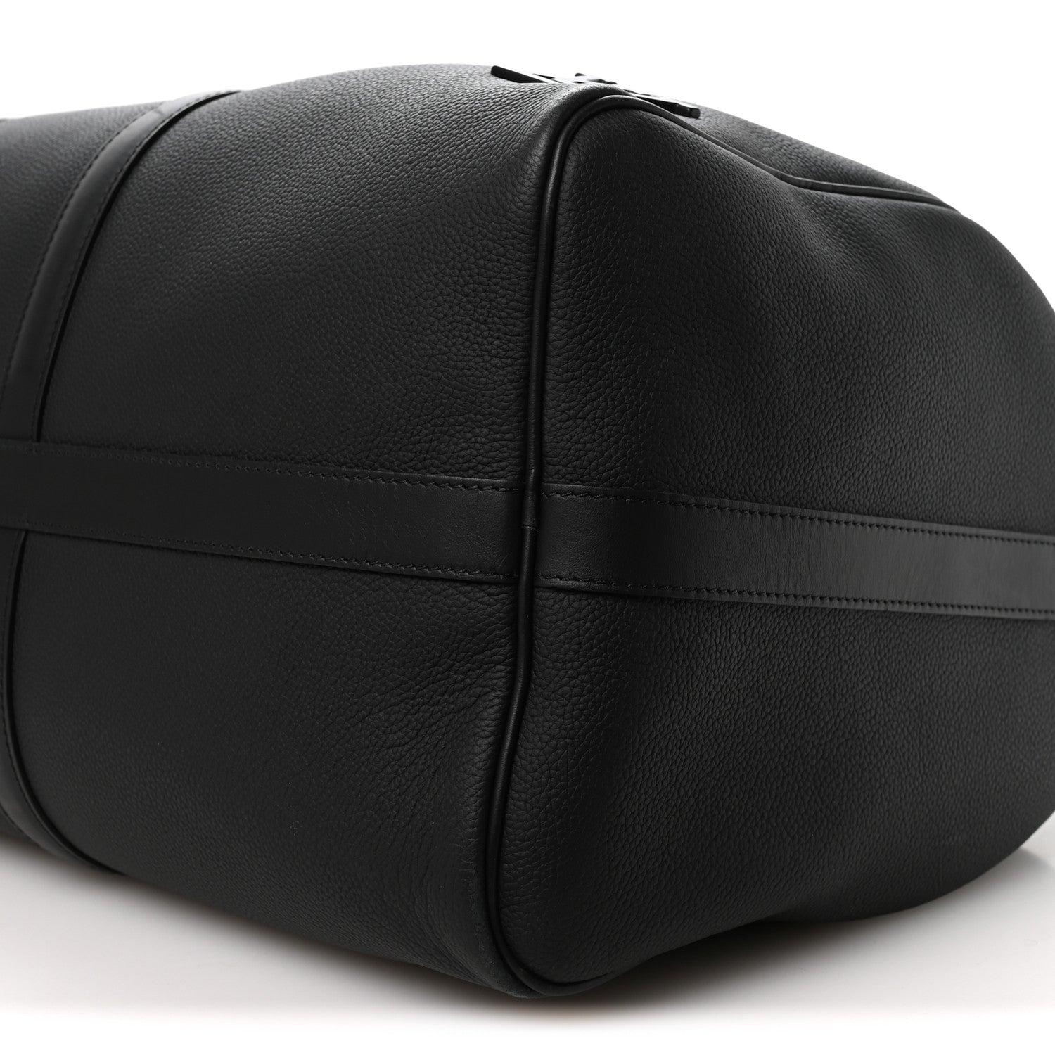 Grained Calfskin Aerogram Keepall Bandouliere 50 Black
