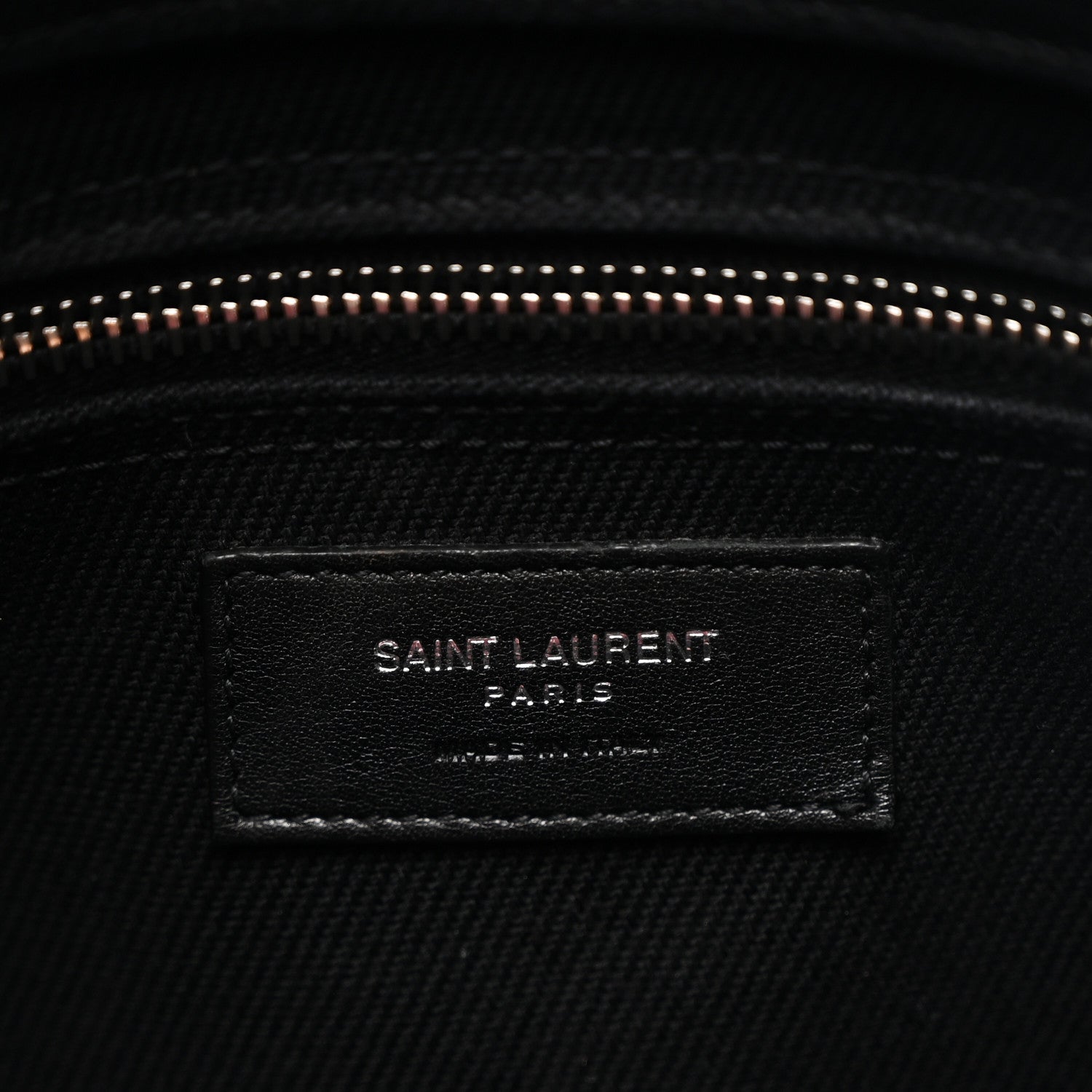 Linen Calfskin Rive Gauche Tote Black