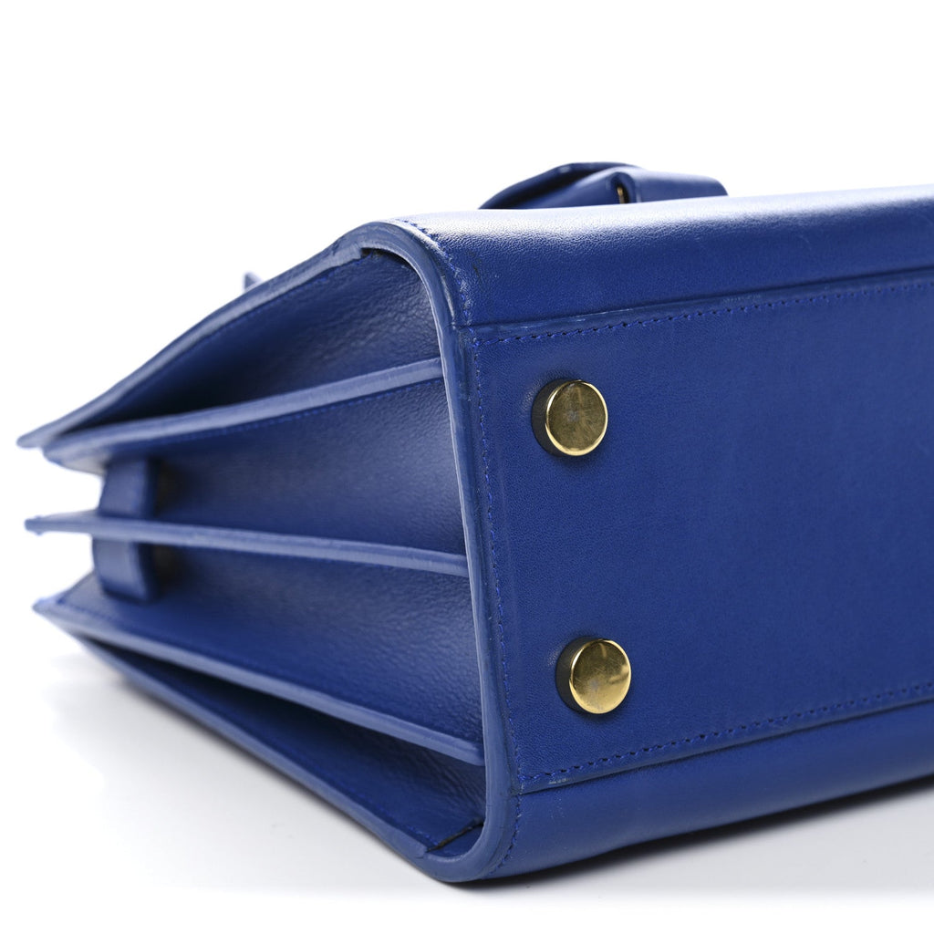Calfskin Nano Sac De Jour Royal Blue