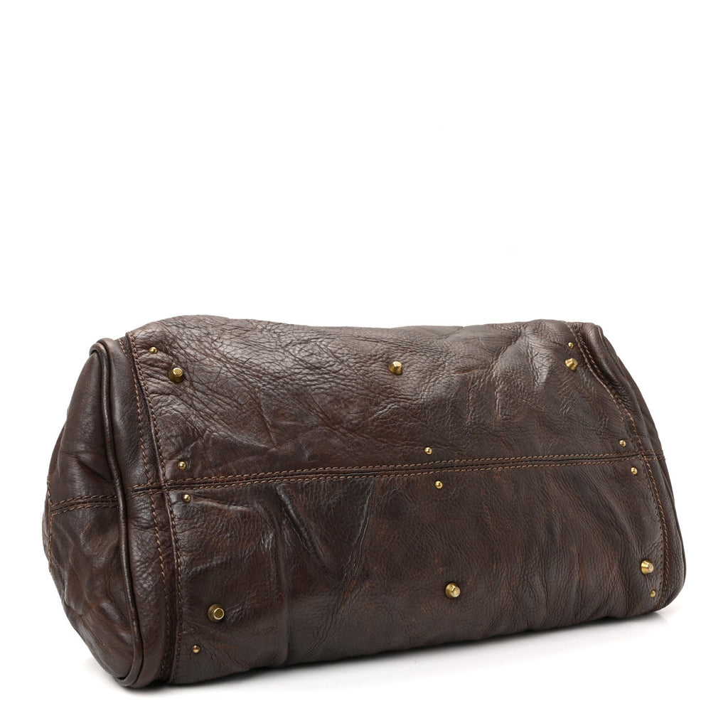 Calfskin Medium Paddington Satchel Chocolate