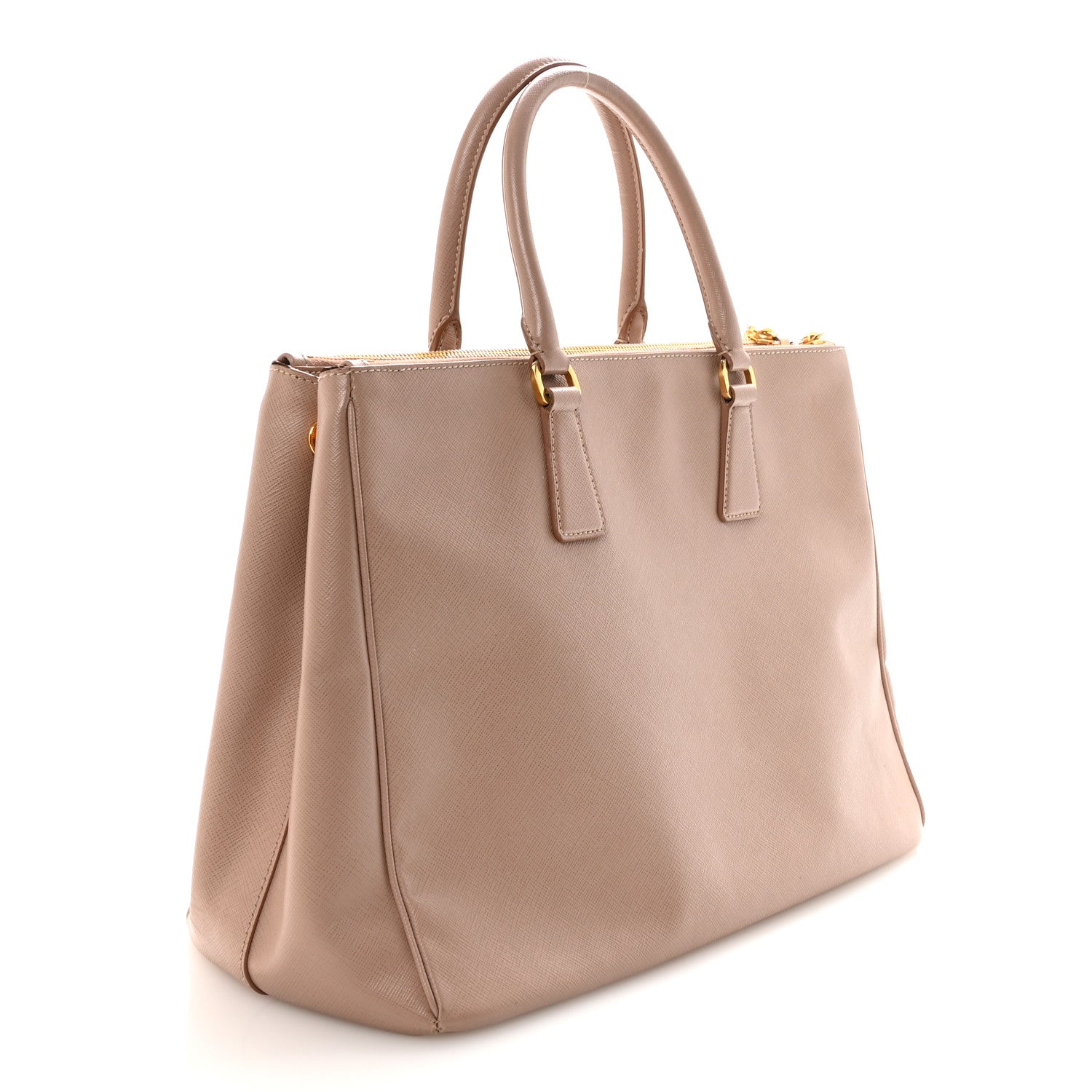 Saffiano Large Galleria Double Zip Tote Cammeo