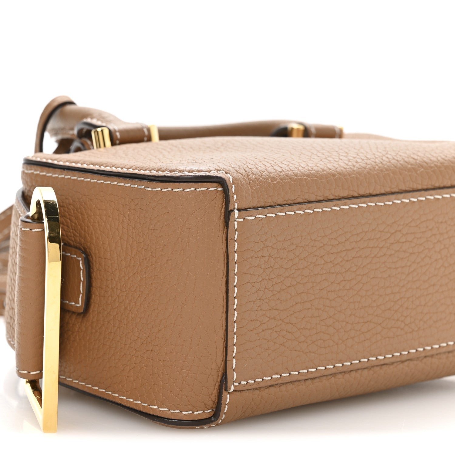 Taurillon Soft Nano Cool Box Satchel Vegetal Ivory