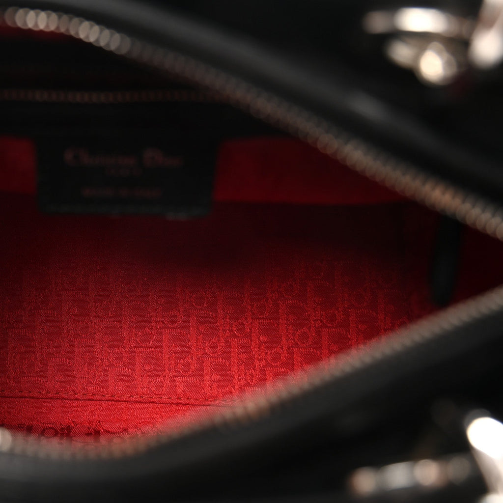 Lambskin Cannage Medium Lady Dior Black